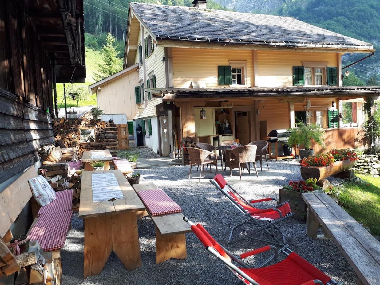 Berggasthaus Obbort Hotel Linthal Exterior foto